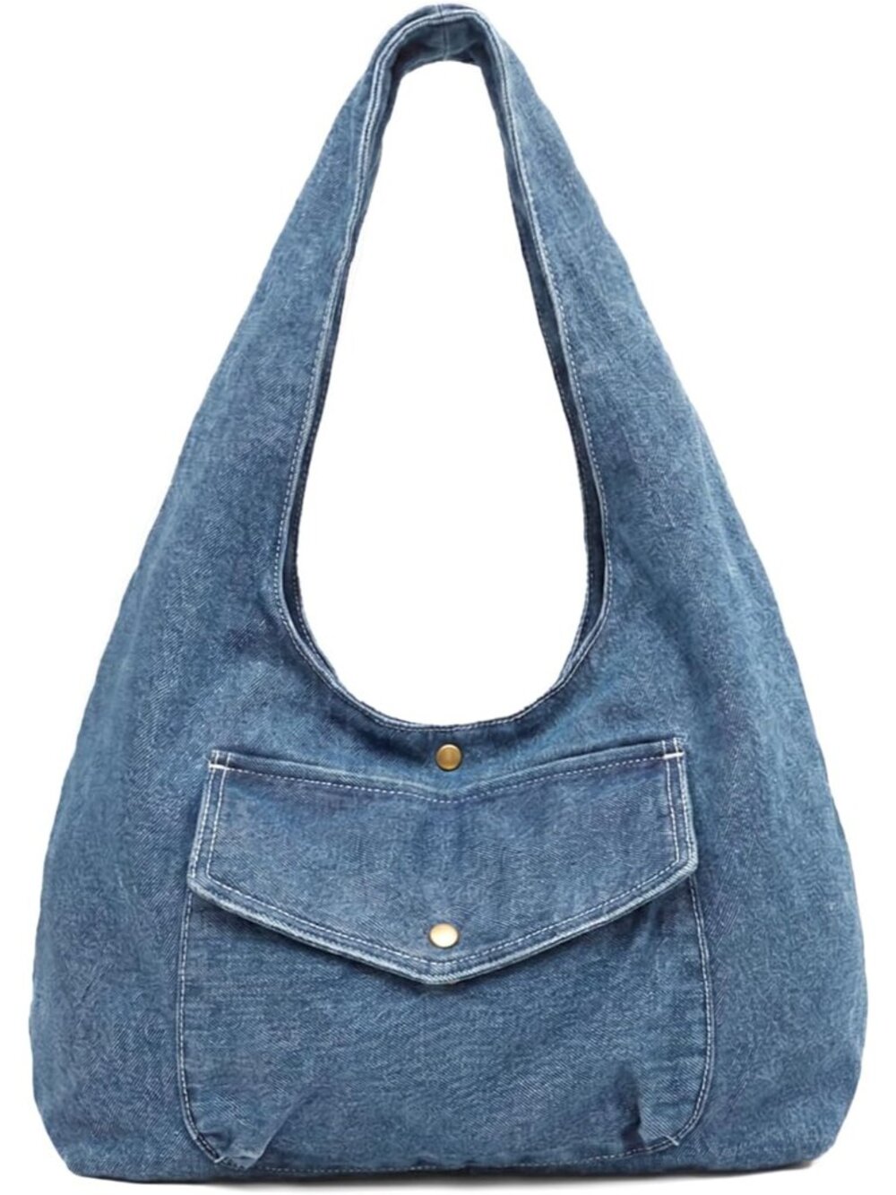 Womens Denim Purse Trendy Canvas Large Capacity Jean Hobo Tote Bag